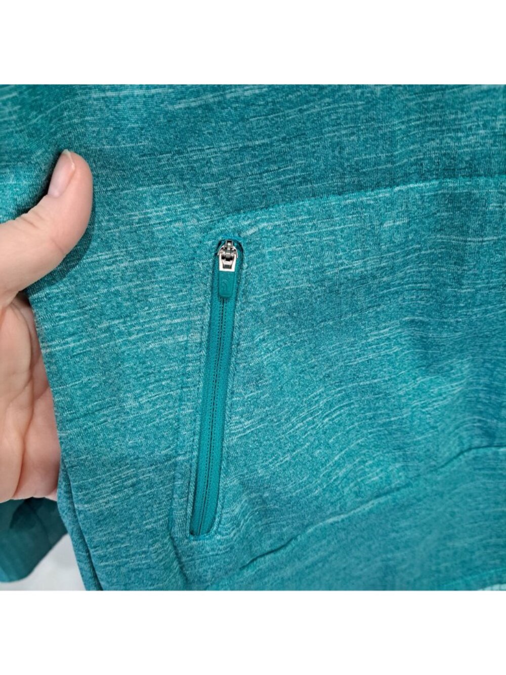 The North Face Womens Mountain Athletics Teal Green  Pullover Hoodie Small - Picture 3 of 10